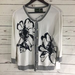 Sporty cute xl nicaya cardigan black and white